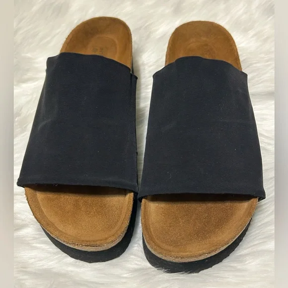 NAOT Black Mules Tampa Modern Platform Design - Picture 3 of 5